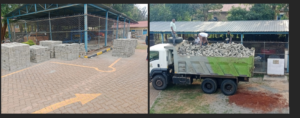 produced cabro being dried before delivery to our clients’